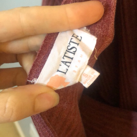 Red ribbed Nordstrom dress - Picture 4 of 5